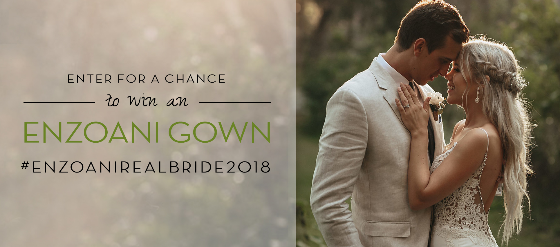 #EnzoaniRealBride2018 Contest! banner
