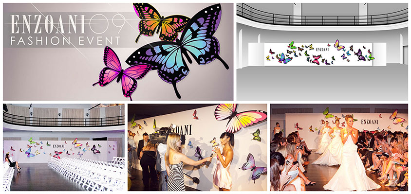 Enzoani Fashion event 2009 branding