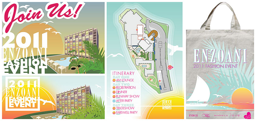 Enzoani Fashion event 2011 branding